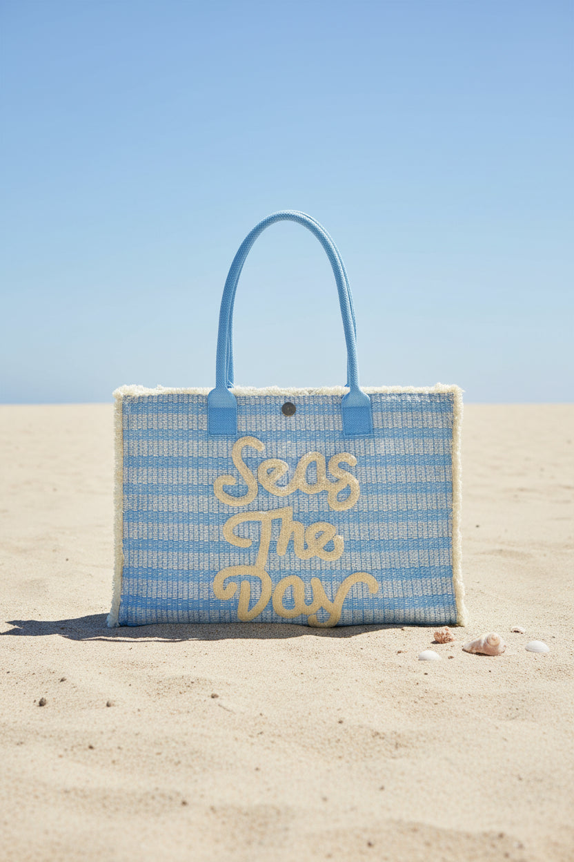 Packed Party Seas The Day Canvas Tote Bag