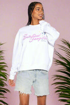Spiritual Gangster SG Palm LA Brea Crew Sweatshirt by Spiritual Gangster as seen on celebrities