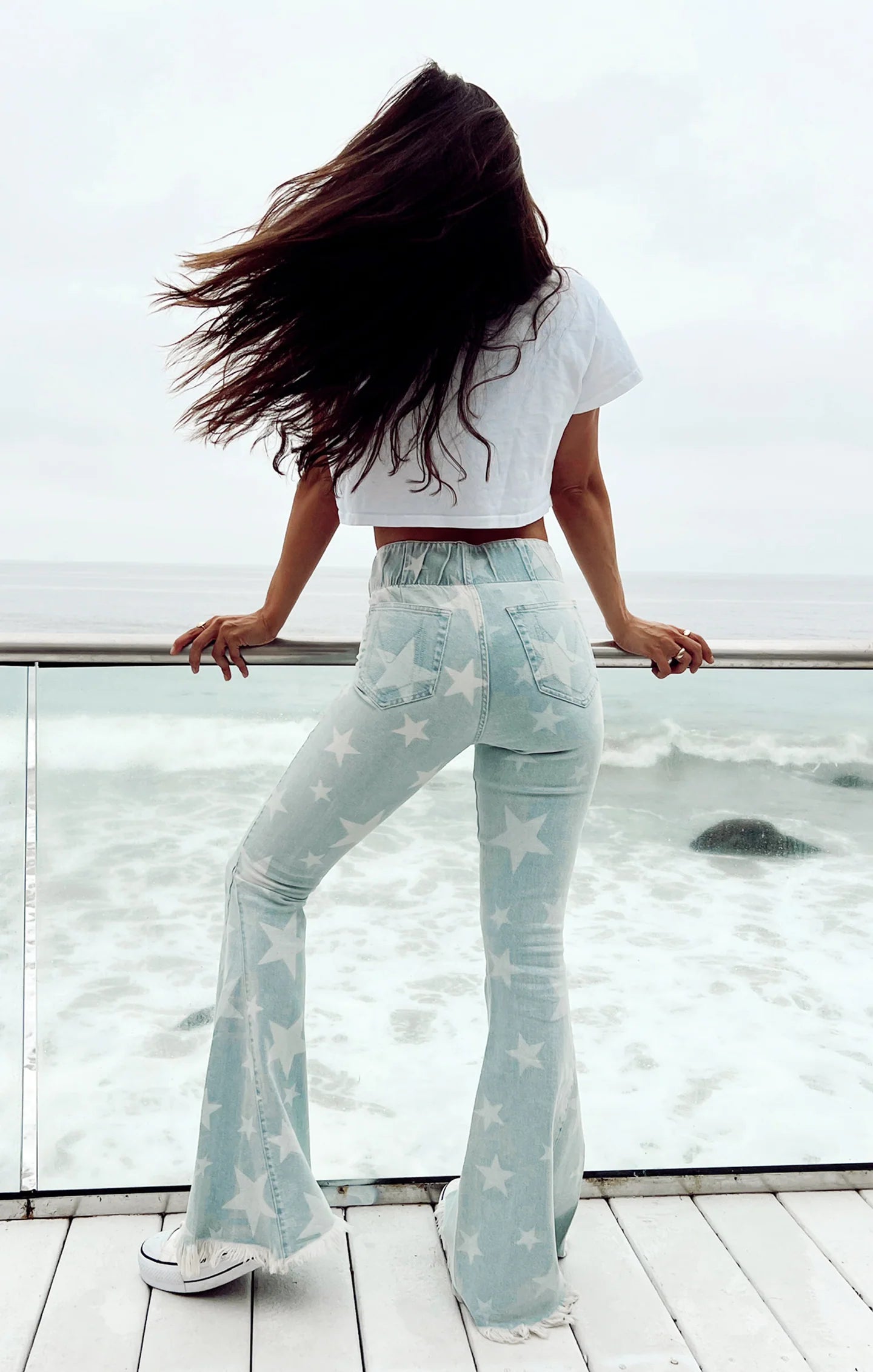 Show me your mumu 2025 star bell bottom jeans