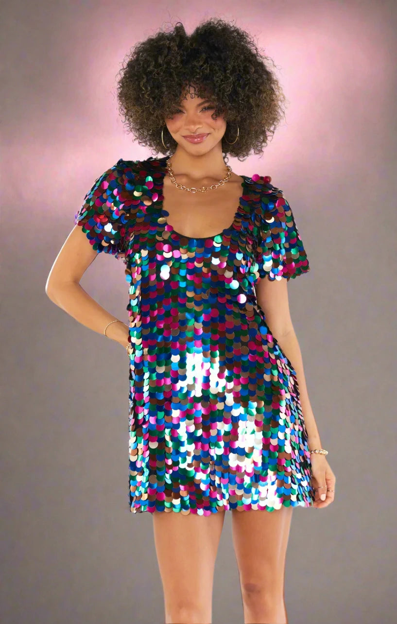 Shop Show Me Your Mumu Show Me Your Mumu Emi Sequin Mini Party Dress online at Spoiled Brat