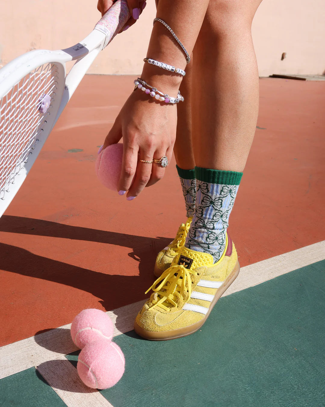 Shop Sock Candy Sock Candy Bowsession Tennis Crew Sock online at Spoiled Brat