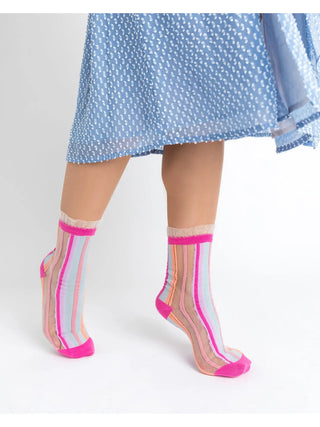 Shop Sock Candy Candy Stripe Ruffle Crew Sock - Spoiled Brat  Online