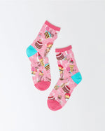 Shop Sock Candy Sock Candy Retro Sweets Sheer Crew Sock online at Spoiled Brat