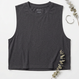 Spiritual Gangster HeatherLight Lunar Spirit Crop Tank
