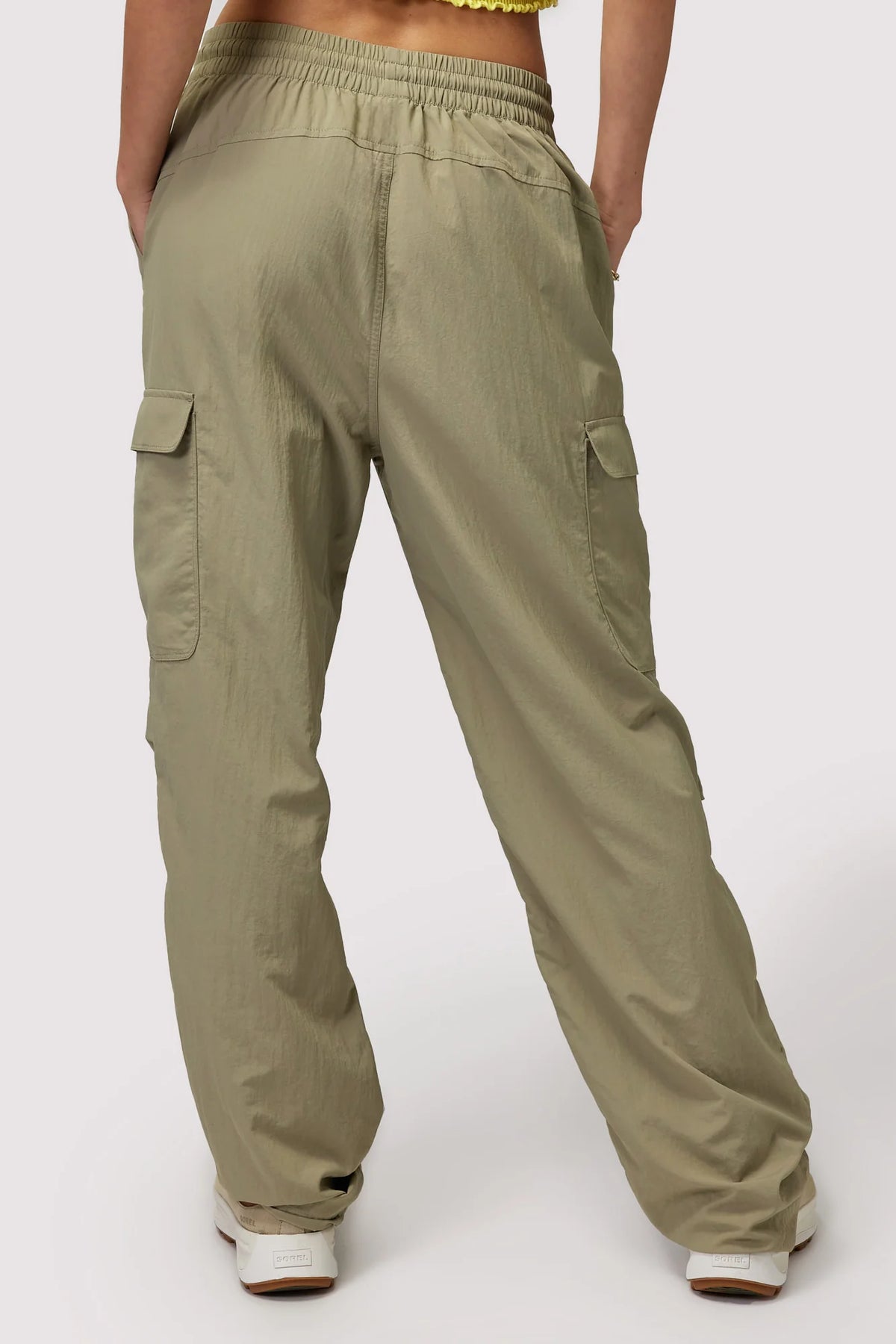 Shop Spiritual Gangster Spiritual Gangster Journey Cargo Pants in Dark Matcha online at Spoiled Brat