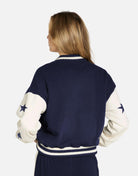Lauren Moshi Taissa Stars Zip Jacket Zip Up Hoodie by Lauren Moshi as seen on celebrities