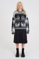 The Ragged Priest Bare Spacedye Skeleton Knit Jumper