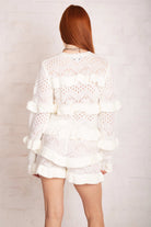 The Ragged Priest Delicate Pointelle Frill Cardigan Cardigan by The Ragged Priest as seen on celebrities