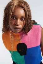 The Ragged Priest Destroy Knit Sleeveless Jumper Jumper by The Ragged Priest as seen on celebrities