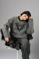 The Ragged Priest Idol Graphic Knit Jumper Sweater by The Ragged Priest as seen on celebrities
