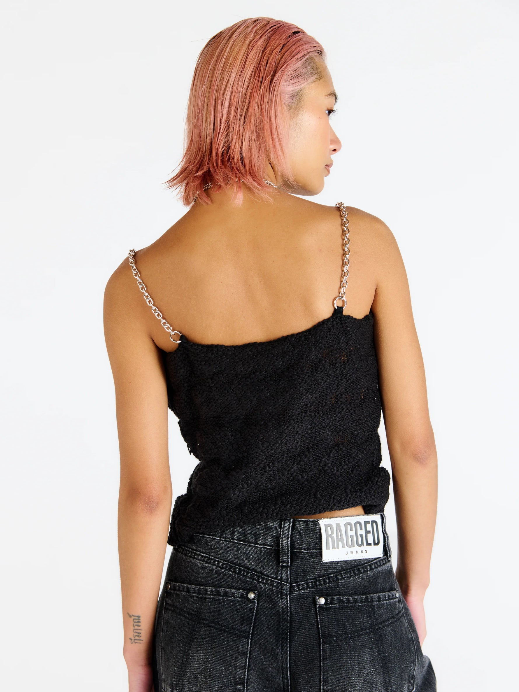 Shop The Ragged Priest The Ragged Priest Jennifer Lace Knit Vest Top online at Spoiled Brat