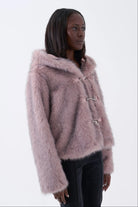 The Ragged Priest Julia Pink Faux Fur Coat