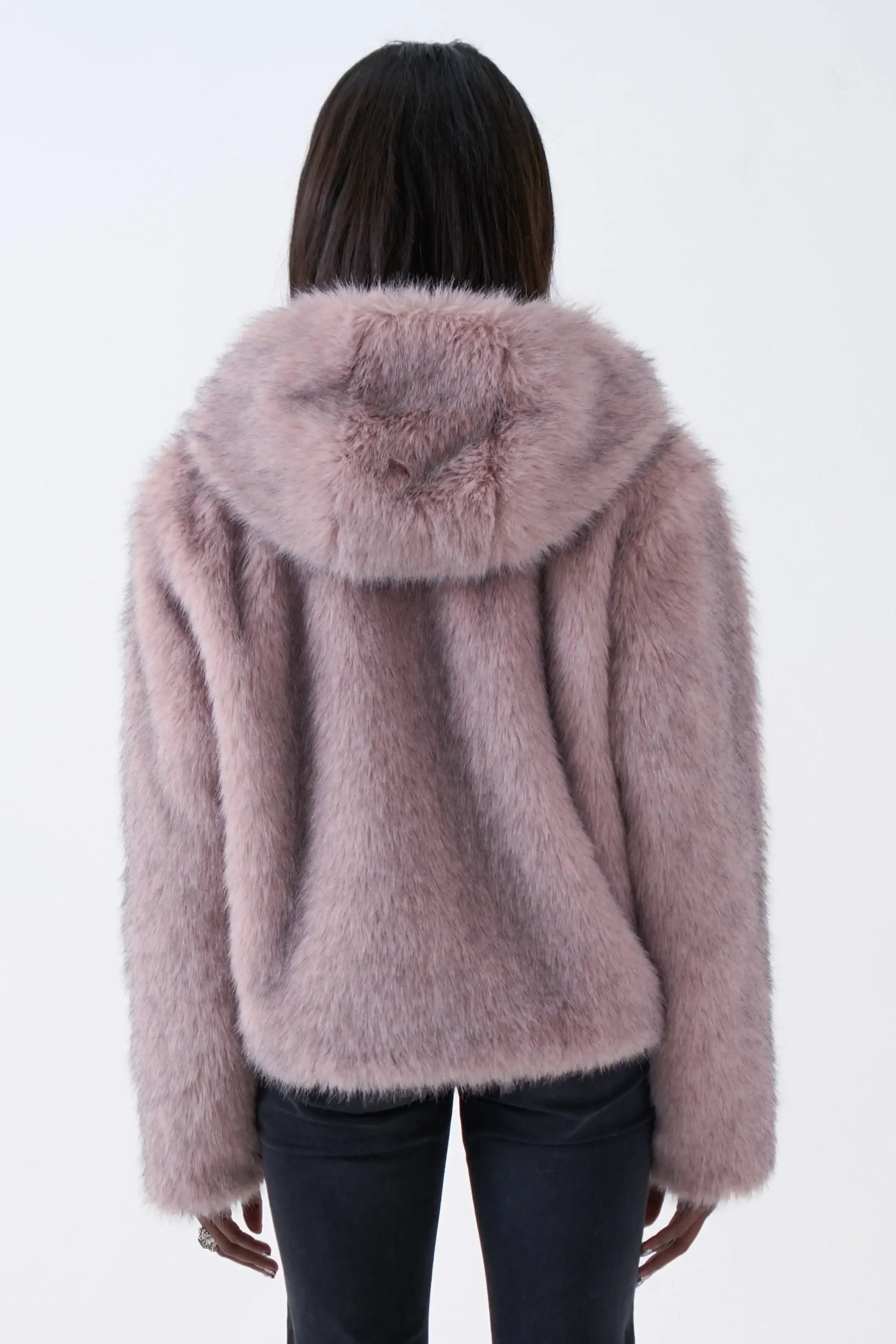 The Ragged Priest Julia Pink Faux Fur Coat