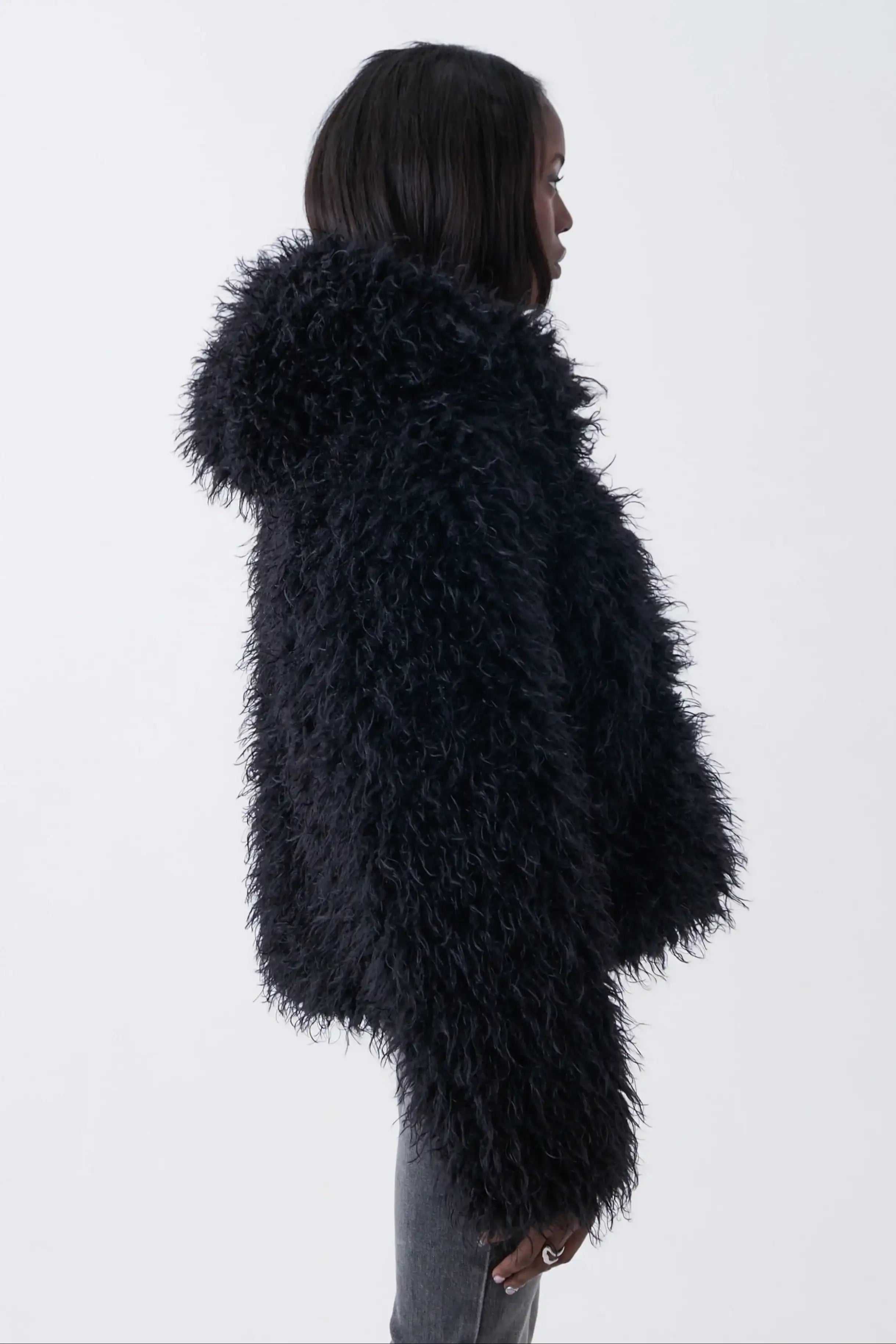 The Ragged Priest Julia Shaggy Faux Fur Coat