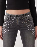 Shop The Ragged Priest The Ragged Priest Locket Charlie Studded Jeans Jeans for women – premium loungewear and festival fashion at Spoiled Brat