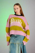 Shop The Ragged Priest The Ragged Priest Pretty Striped Knit Jumper online at Spoiled Brat