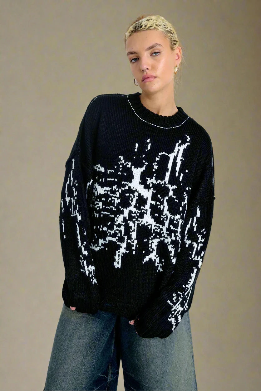 Shop The Ragged Priest The Ragged Priest Shatter Knit Jumper online at Spoiled Brat