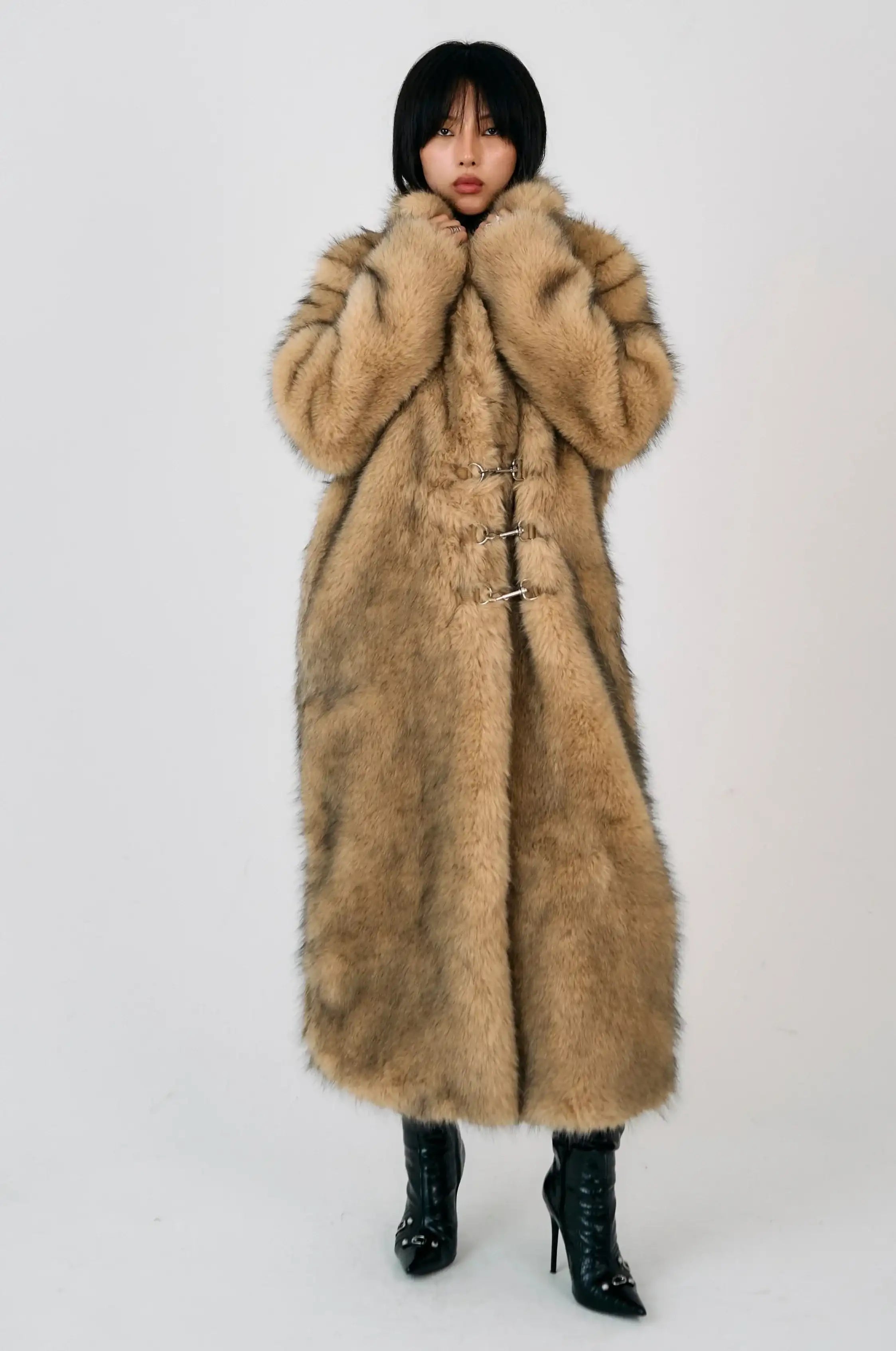The Ragged Priest Tara Maxi Faux Fur Coat