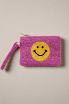 Tiana Designs Hand Beaded Smiley Coin Purse Wristlet Handbag by Tiana New York as seen on celebrities