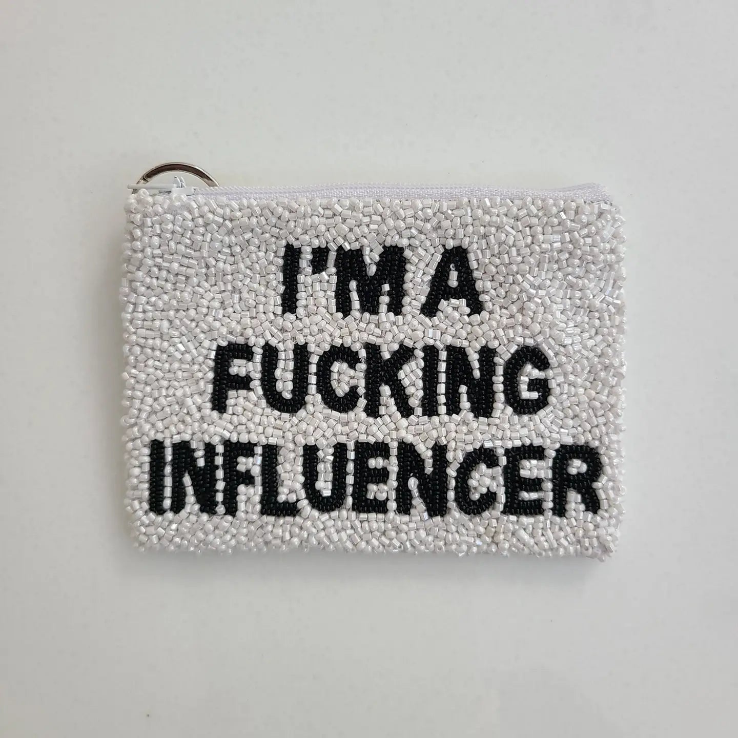 Shop Tiana New York Tiana Designs Hand Beaded Im A Influencer Coin Purse online at Spoiled Brat