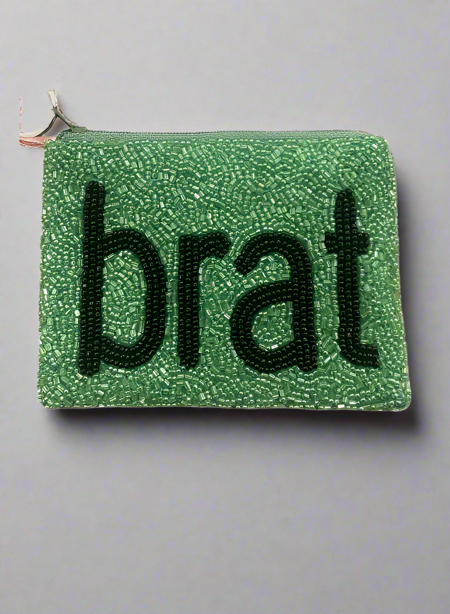 Tiana Designs Hand Beaded BRAT Coin Purse