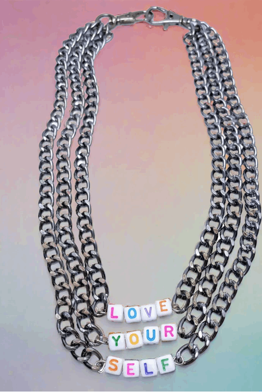 Trixy Starr Love Your Self Necklace Necklace by Trixy Starr as seen on celebrities