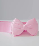 Unique Vintage Pink Bow Cinch Belt Belt by Unique Vintage as seen on celebrities