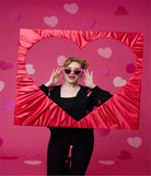 Unique Vintage x Barbie Hot Pink Heart Frame Sunglasses Sunglasses by Unique Vintage as seen on celebrities