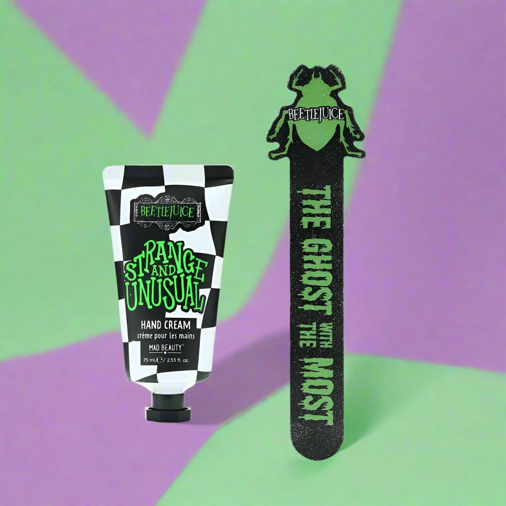 Shop Mad Beauty Warner Brothers Beetlejuice Hand Care Set online at Spoiled Brat