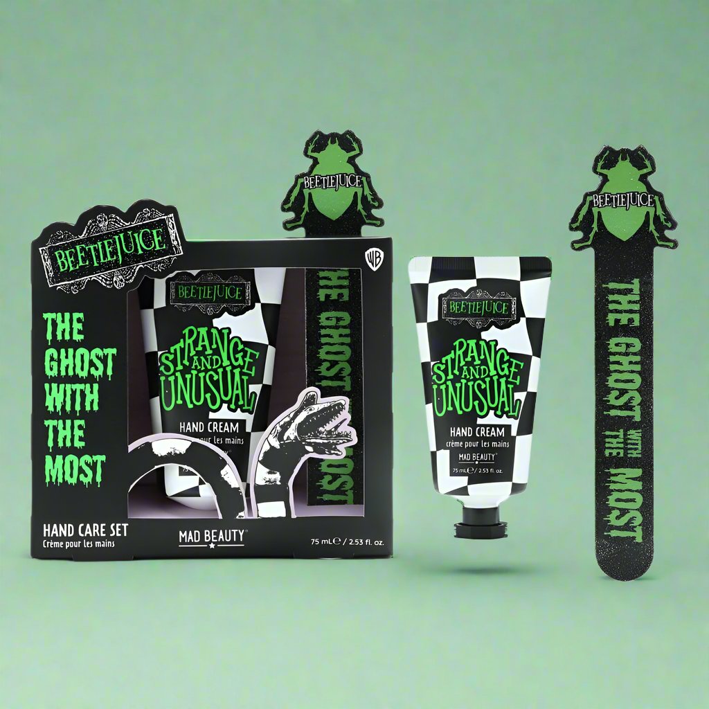 Shop Mad Beauty Warner Brothers Beetlejuice Hand Care Set online at Spoiled Brat