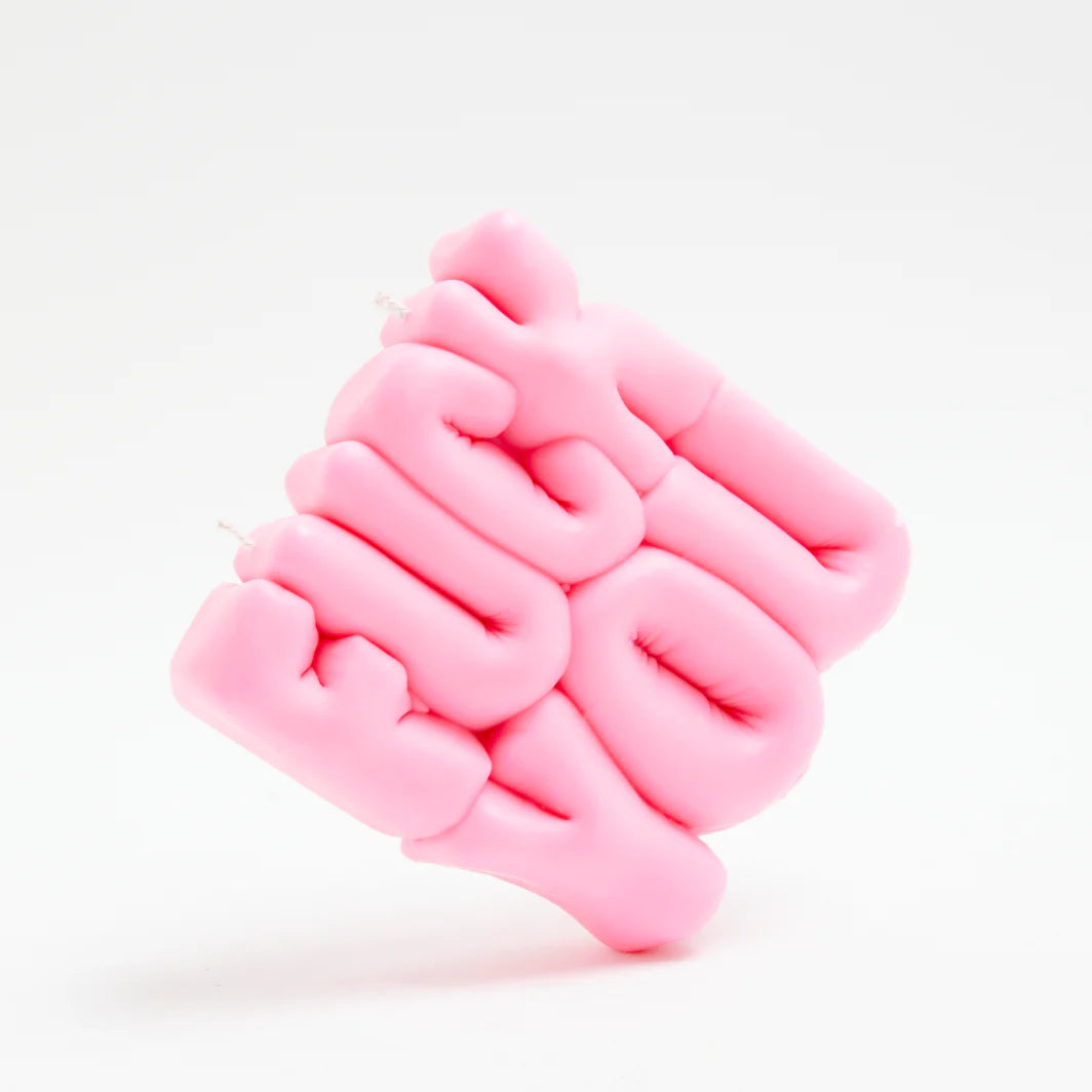 Wavey Casa FUCK You Pink Puffer Candle Candles by Wavey Casa as seen on celebrities