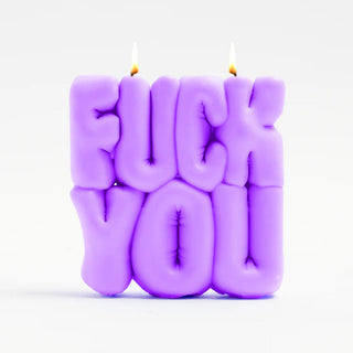 Shop Wavey Casa FUCK You Purple Puffer Candle Online