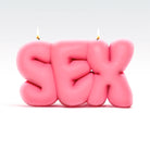 Wavey Casa SEX Pink Puffer Candle Candles by Wavey Casa as seen on celebrities