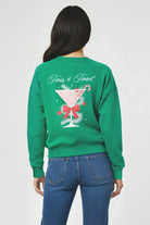 Wildfox Christmas Tinis & Tinsel Keely Raglan Sweatshirt