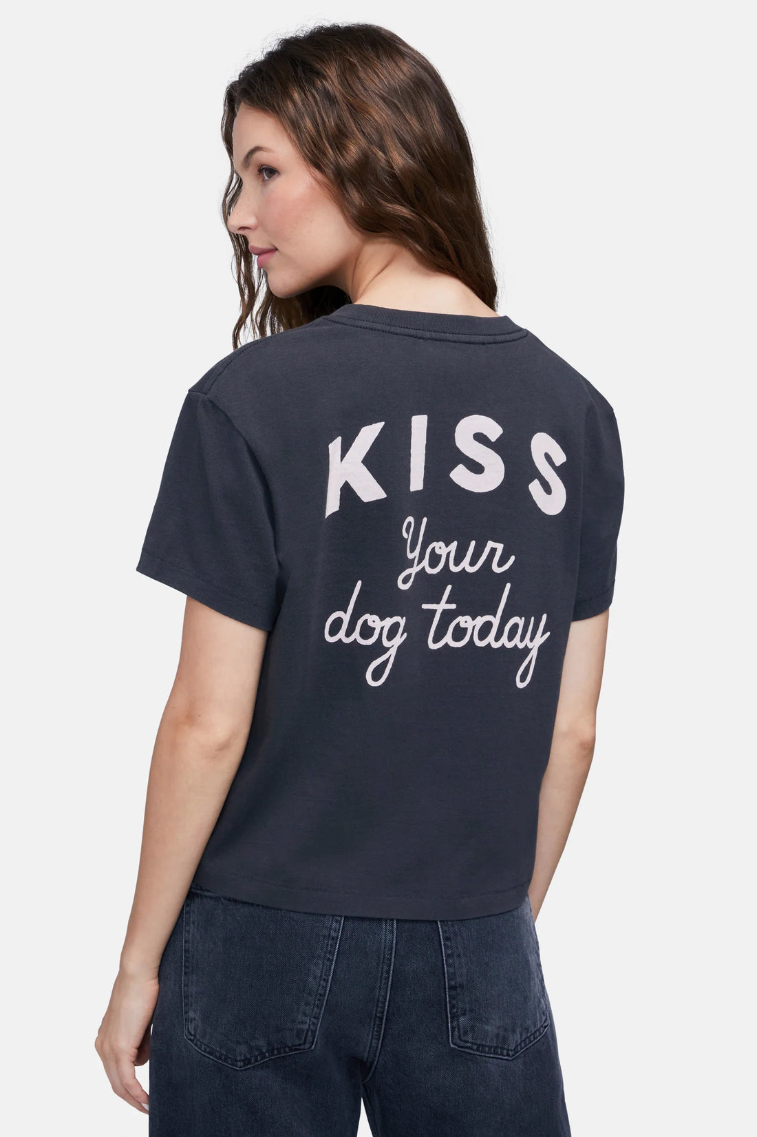 Shop Wildfox Kiss Your Dog Jamie Tee Online - Official UK Stockist