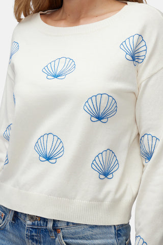 Shop Wildfox Seashell Sweater - Spoiled Brat  Online