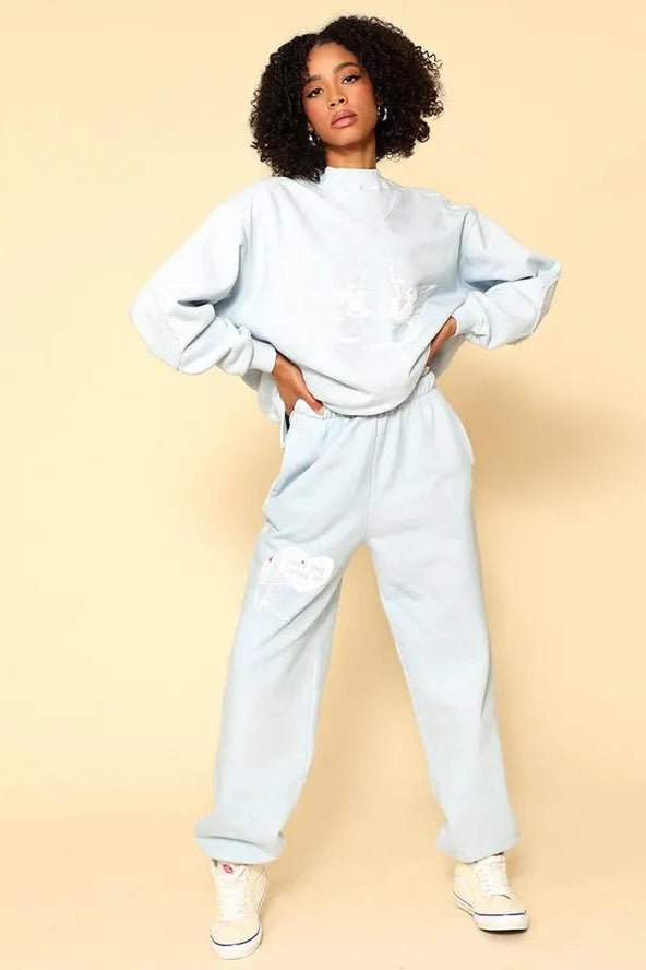 Shop Boys Lie Boys Lie Dont Stop Loving Me Sweatpants Sweatpants for women – premium loungewear and festival fashion at Spoiled Brat