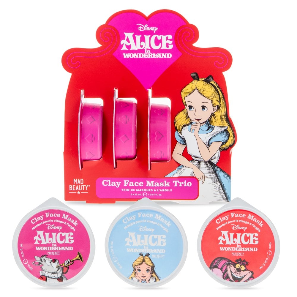 Disney Alice in Wonderland Clay Face Mask Trio