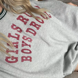 Boys Lie Girls Rule Boys Drool Kara Crewneck Sweater - Spoiled Brat