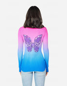 Shop Lauren Moshi Lauren Moshi McKinley Diamond Butterfly Thermal Top Long Sleeved Top for women – premium loungewear and festival fashion at Spoiled Brat