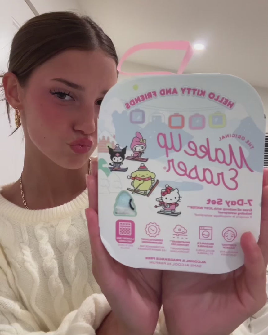 Makeup Eraser Hello Kitty & Friends Aspen Vacation 7-Day Set © Sanrio Beauty Product by Makeup Eraser as seen on celebrities