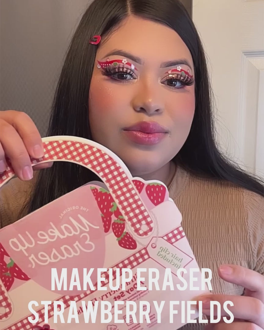 Shop Makeup Eraser Makeup Eraser Strawberry Fields 7-Day Set online at Spoiled Brat