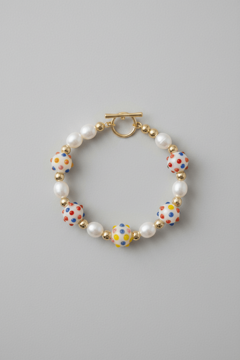 Sofia Richie x 8 Glass Bead Charm Bracelet