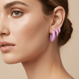 Shop 8 Other Reasons Sofia Richie x 8 Other Reasons Pink Hoop Earrings Earrings for women – premium loungewear and festival fashion at Spoiled Brat