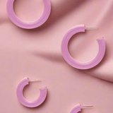 Shop 8 Other Reasons Sofia Richie x 8 Other Reasons Pink Hoop Earrings Earrings for women – premium loungewear and festival fashion at Spoiled Brat