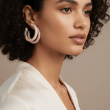 Shop 8 Other Reasons Sofia Richie x 8 Other Reasons Pink Speck Hoop Earrings Earrings for women – premium loungewear and festival fashion at Spoiled Brat