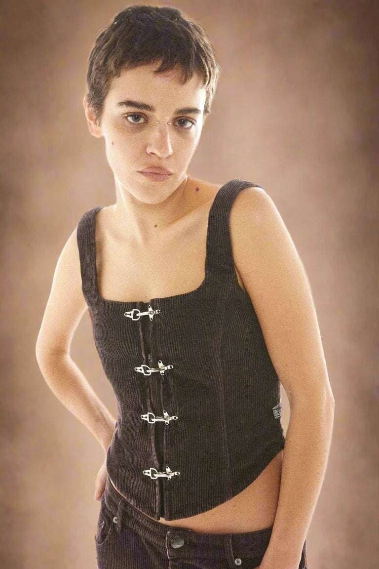 Basic Pleasure Mode Hot Chocolate Corset Top - Spoiled Brat