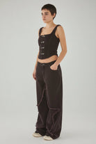 Shop Basic Pleasure Mode Basic Pleasure Mode Hot Chocolate Corset Top Corset for women – premium loungewear and festival fashion at Spoiled Brat