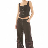 Shop Basic Pleasure Mode Basic Pleasure Mode Hot Chocolate Corset Top Corset for women – premium loungewear and festival fashion at Spoiled Brat