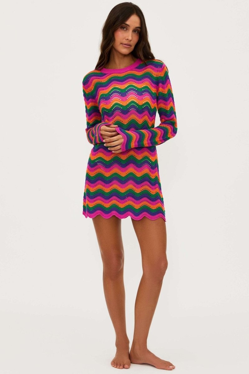 Shop Beach Riot Beach Libbi Crochet Mini Dress Dress for women – premium loungewear and festival fashion at Spoiled Brat
